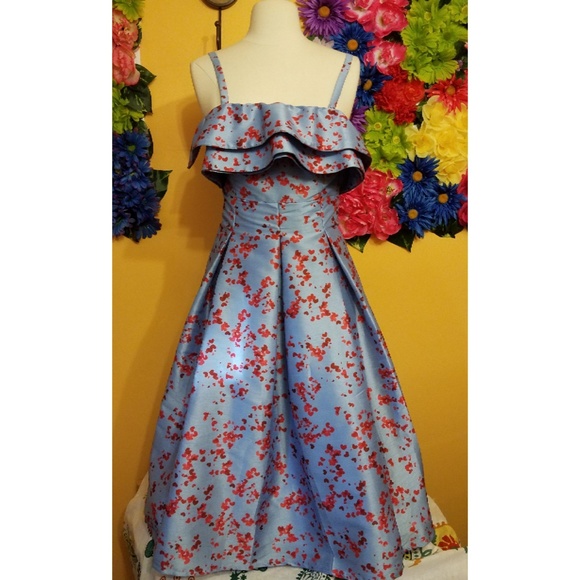 eshakti Dresses & Skirts - eShakti heart print strapless dress size Medium 8